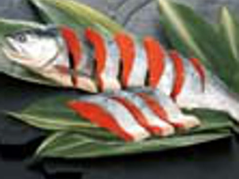 【冷凍】A55 塩紅鮭半身切身 1kg