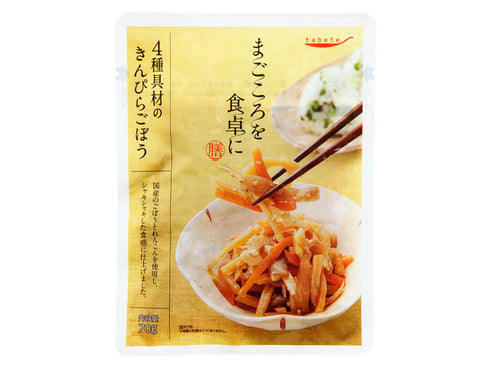 tabeteまごころを食卓に 膳 4種具材のきんぴらごぼう 70g 5個セット