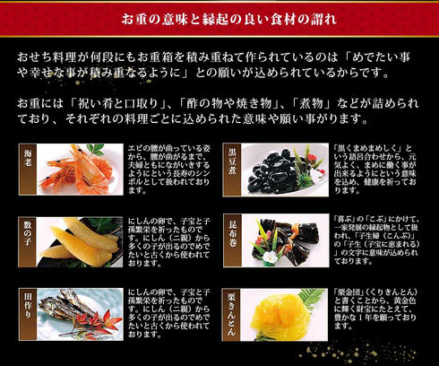 おせち料理 宴 冷蔵 生おせち 6角おせち 3段重 3~4人前 7.5寸 送料無料 お節 正月 和風 洋風 折衷 贈り物 予約 年末年始 正月