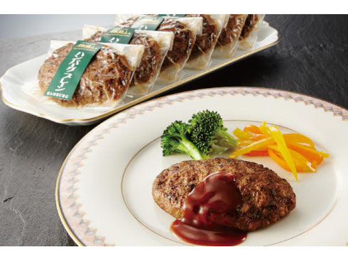 【冷凍】ローストビーフの店鎌倉山 イベリコ豚入りハンバーグセット(ハンバーグ100gX7個、ソース付き)