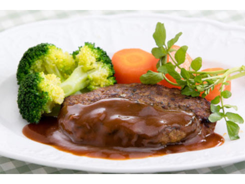 【冷凍】ローストビーフの店鎌倉山 イベリコ豚入りハンバーグセット(ハンバーグ100gX7個、ソース付き)