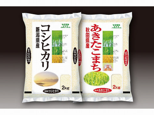 新潟米・秋田米食べ比べ各2kg
