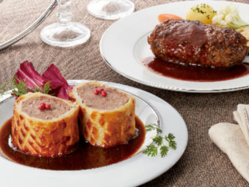 ホテルオークラ黒毛和牛のビーフパイとハンバーグ x1