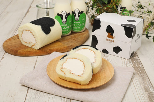 黒沢牧場 牛柄ミルクロールと牧場アイス(ミルク、チョコ) 4個 セット x1