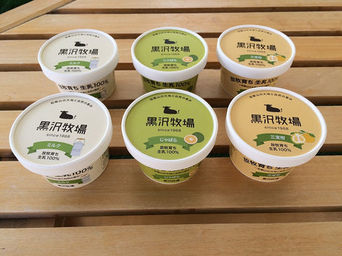 黒沢牧場 和歌山3姉妹アイス 6個 x1