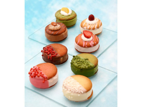 石田老舗 クレーム デ ラ クレーム ラングドシャアイス 8個 x1