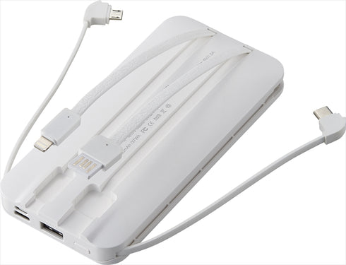 4ケーブルモバイルバッテリー10000mAh 6187