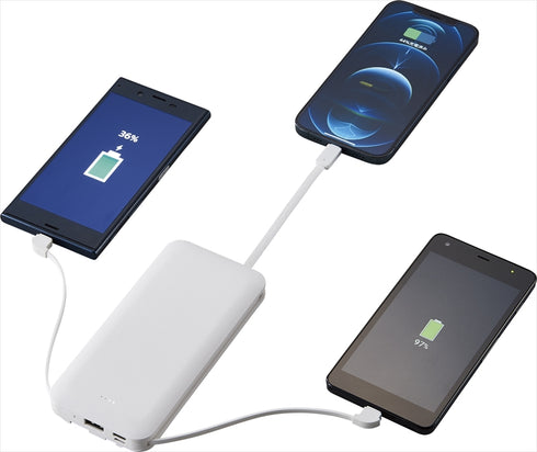 4ケーブルモバイルバッテリー10000mAh 6187