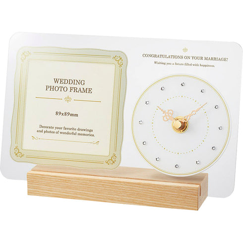 マグ フォトフレームクロック ウェディング アイボリー T-770IV-Z