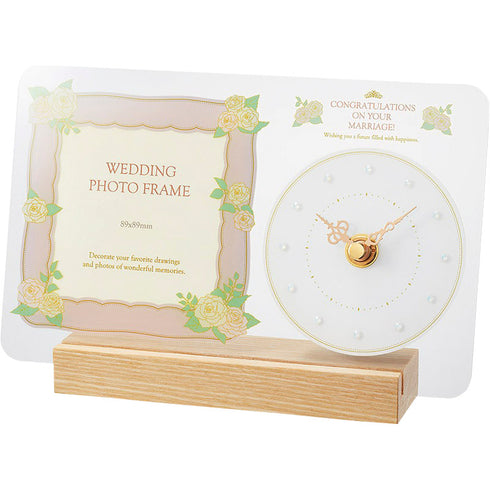 マグ フォトフレームクロック ウェディング ピンク T-770PK-Z