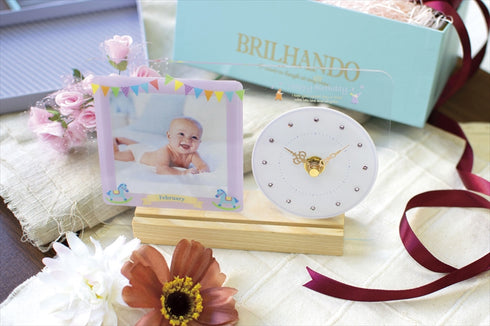 誕生石フォトフレームクロック 1月 T-770JAN-Z