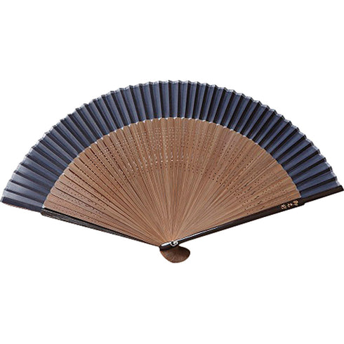 SUEHIRO名彫り扇子 紺