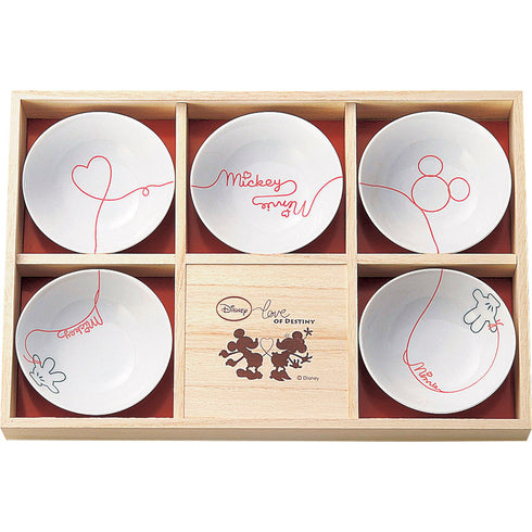 ディズニー ミッキー/LOD 小鉢揃(木箱入) 3180-01