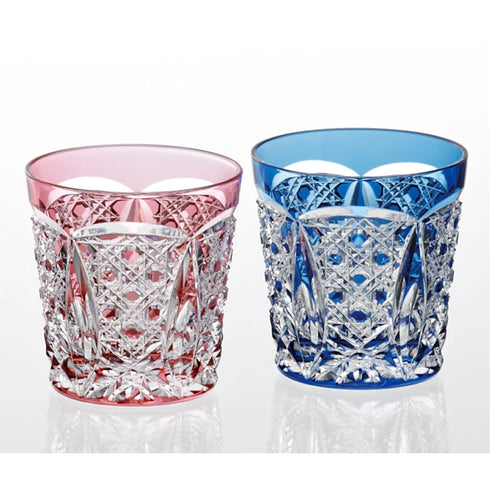 カガミクリスタル 〈伝統工芸士 木村秋男デザイン〉 ペア冷酒杯 TPS481-1917AB