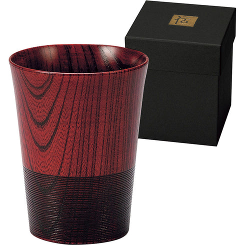 伝 山中塗 トールカップ 朱 6036