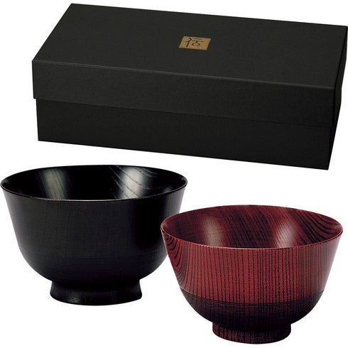 伝 山中塗 夫婦汁椀 6039