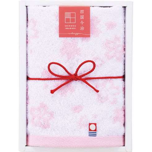 今治タオル 華織 ウォッシュ1P挨拶ギフト さくら GI052302