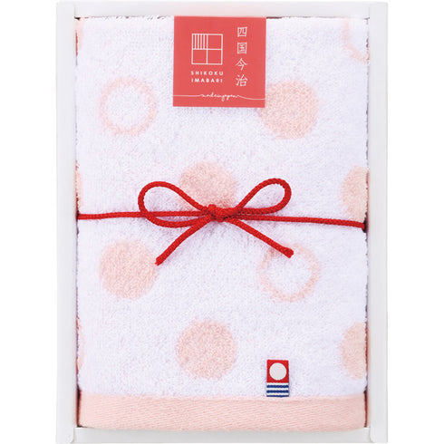 今治タオル 華織 ウォッシュ1P挨拶ギフト ピンク GI052202