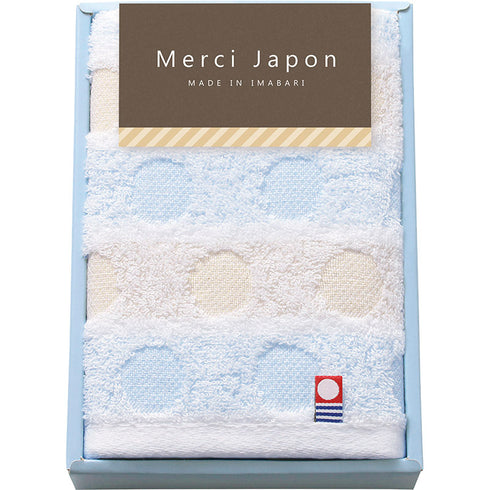 今治 メルシージャポン タオルハンカチ ドット 63706