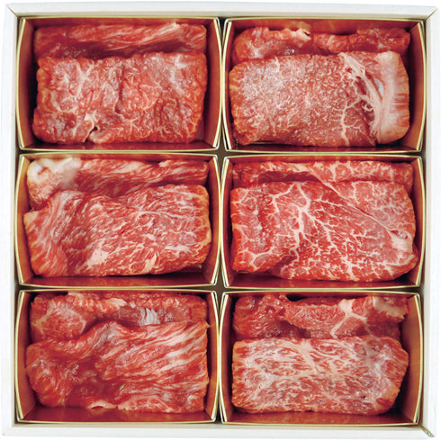 6大ブランド和牛食べ比べすき焼き・しゃぶしゃぶ用 7001287【送料無料・同梱不可】