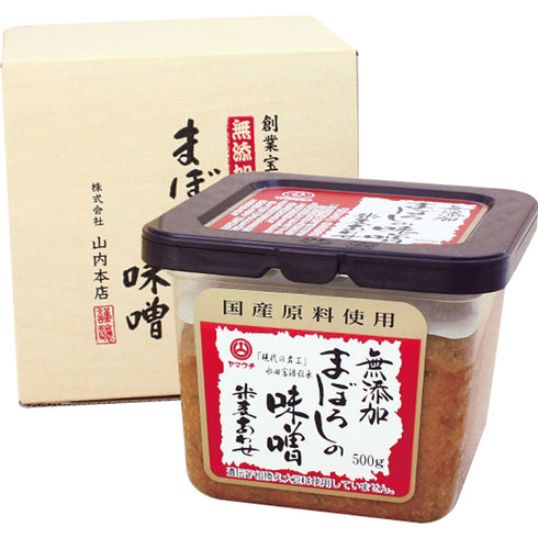 山内本店 無添加まぼろしの味噌 米麦合せ【箱入り】 4862