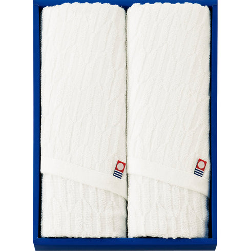 今治ジャガードフェイスタオル2P IMS52012