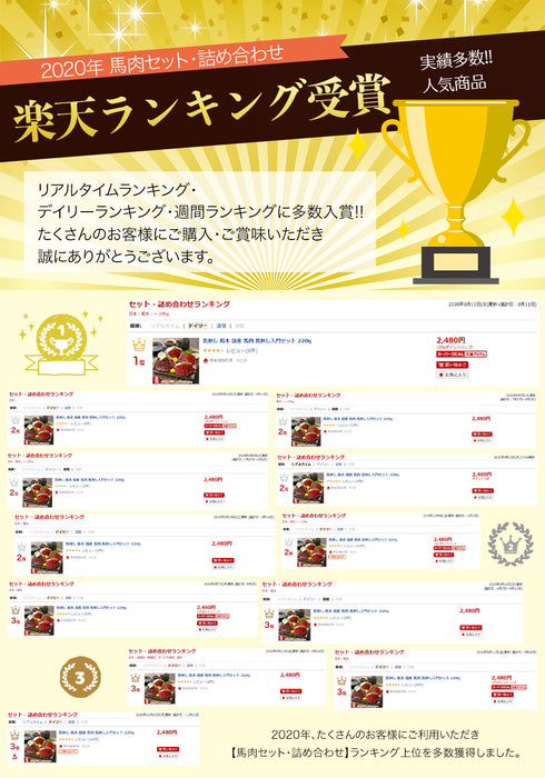 【スーパーセール割引】送料無料 国産 馬刺し 馬肉 熊本 馬刺し入門 2セット 440g 馬刺 馬肉 ばさし 国産 馬刺し 刺し basashi 純馬刺し ヘルシー 贈り物 贈答 ギフト お取り寄せ 産直 人気 通販 熊本名産 熊本肥育 おつまみ 業務用 業務 飲食店 イベント