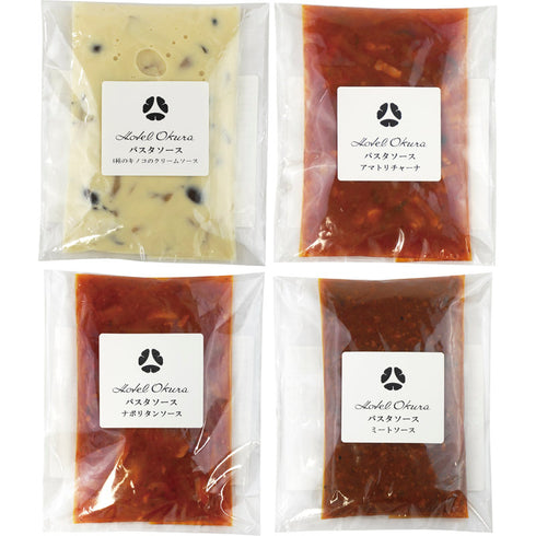 ホテルオークラ 4種のパスタソース 8035683【送料無料・同梱不可】