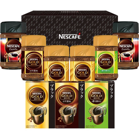 ネスカフェ レギュラーソリュブルコーヒーギフトセット N50-EV【ギフト 贈り物 お歳暮 御歳暮 ごあいさつ 年末 年始 クリスマス パーティ お年賀 御年賀 内祝い 御祝 御礼 自宅用 来客用 会社 職場 セット 詰め合わせ 珈琲 スティック NESCAFE coffee ブラック】