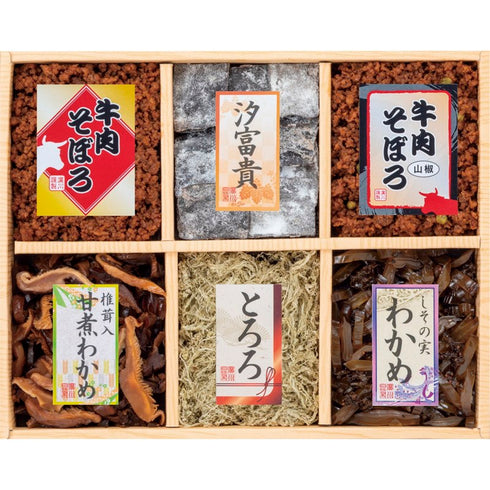 廣川昆布 万味豊秀 佃煮6品詰合せ(BM-20) 201-23